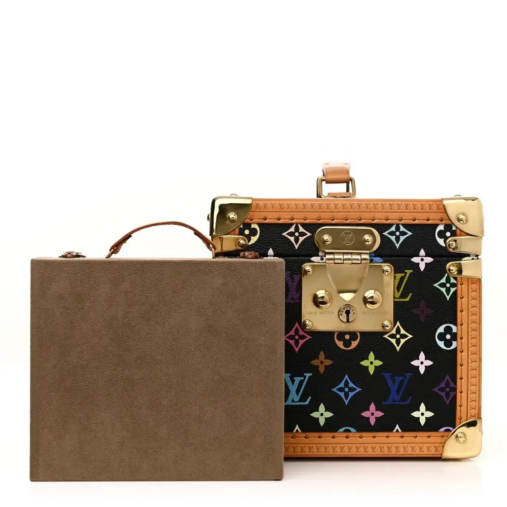 Louis Vuitton Murakami Trunk Multicolor Boite Flacons Vintage Train Case w/keys